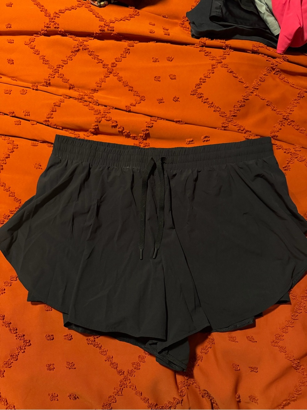 all in motion Black Lightweight Elastic-Waist Athletic Shorts